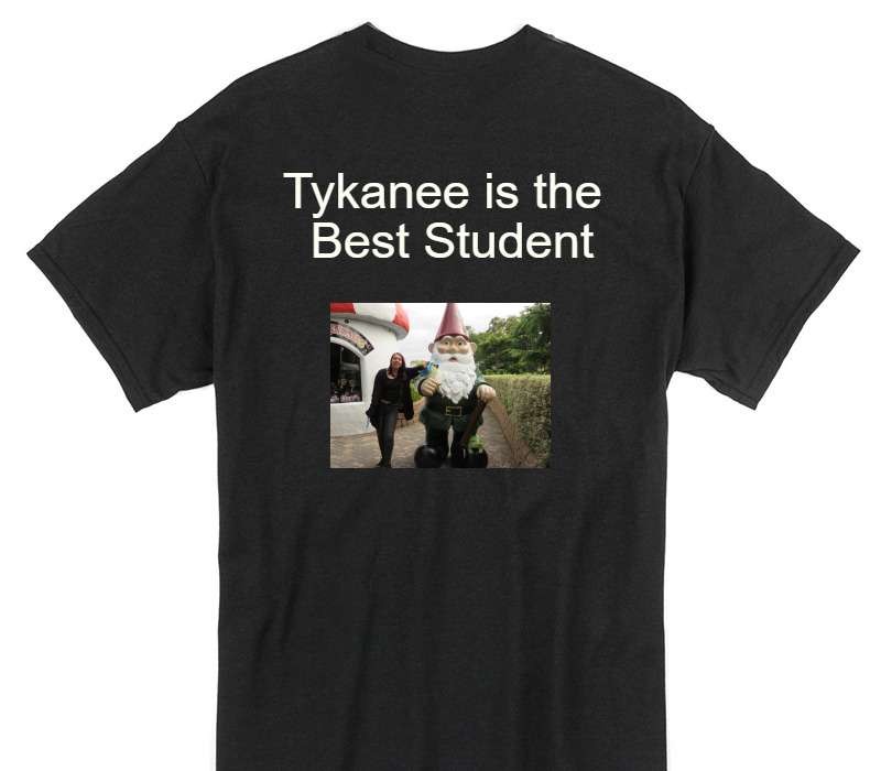 Custom Gildan 100% Cotton Black T-Shirt