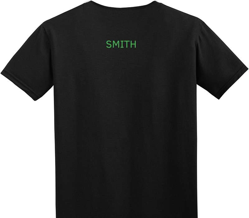 Custom Adult Soft Style 100% Cotton Black T-Shirt