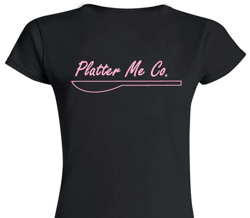 Custom Womens Soft Style 100% Cotton Black T-Shirt