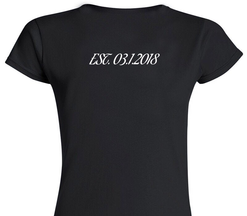 Custom Womens Soft Style 100% Cotton Black T-Shirt