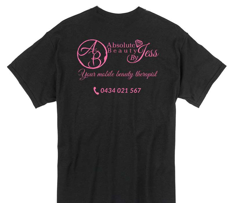 Custom Gildan 100% Cotton Black T-Shirt