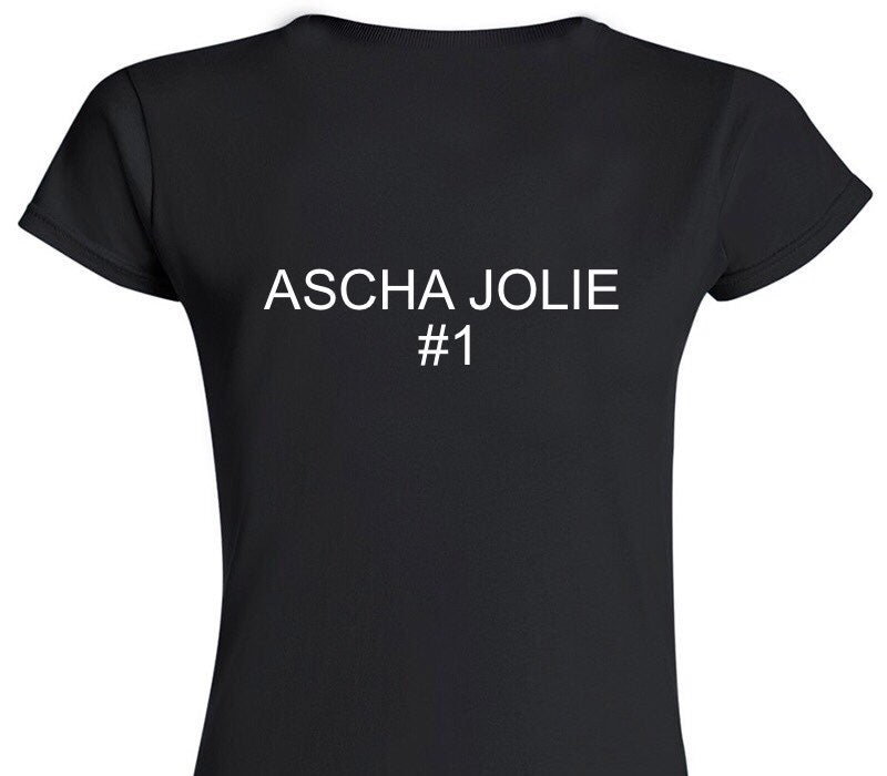 Custom Womens Soft Style 100% Cotton Black T-Shirt