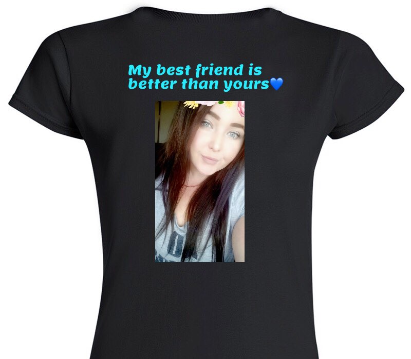 Custom Womens Soft Style 100% Cotton Black T-Shirt