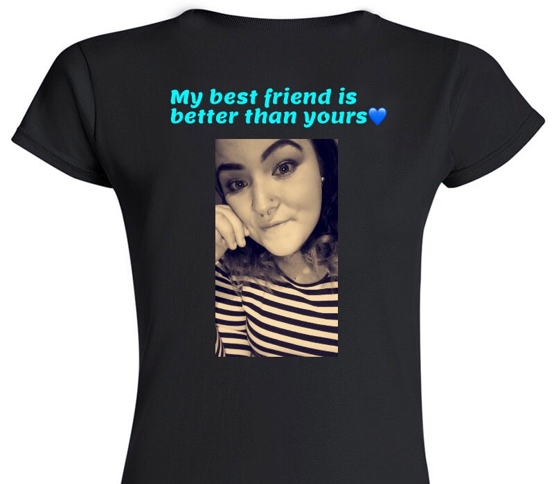 Custom Womens Soft Style 100% Cotton Black T-Shirt