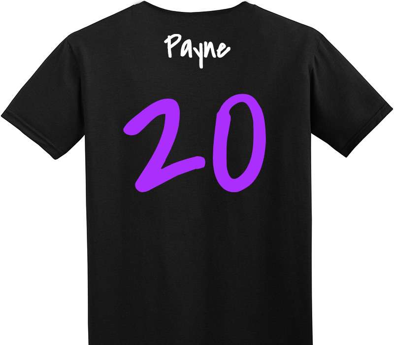 Custom Adult Soft Style 100% Cotton Black T-Shirt