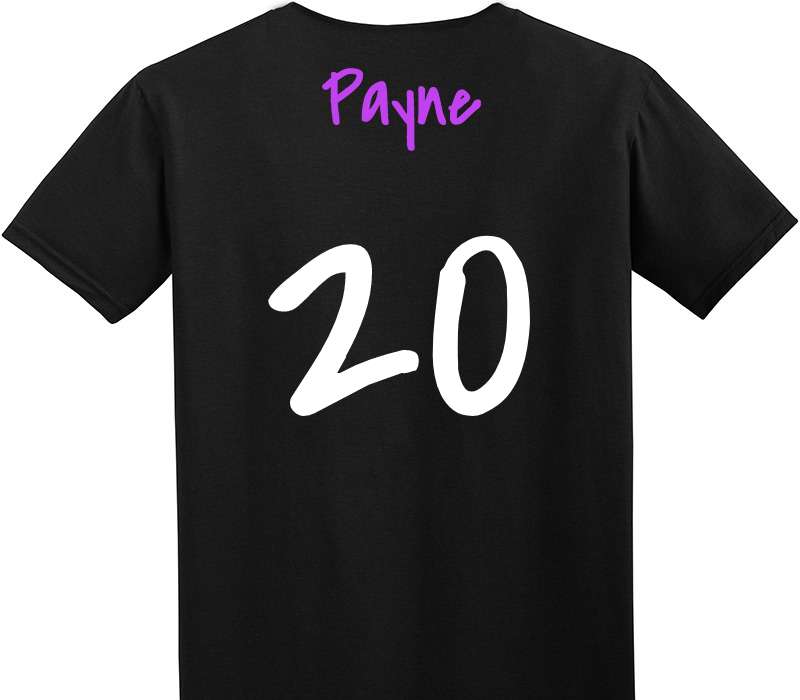 Custom Adult Soft Style 100% Cotton Black T-Shirt