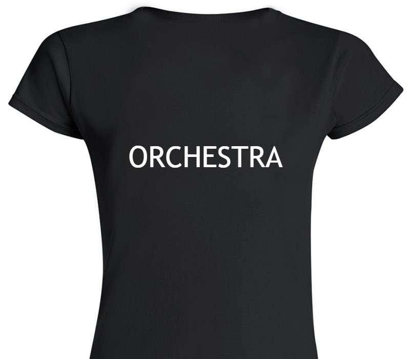 Custom Womens Soft Style 100% Cotton Black T-Shirt