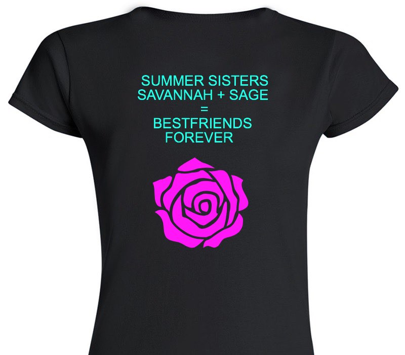 Custom Womens Soft Style 100% Cotton Black T-Shirt