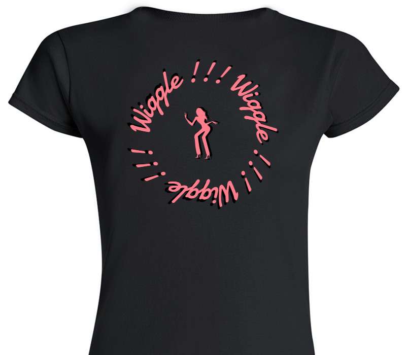 Custom Womens Soft Style 100% Cotton Black T-Shirt