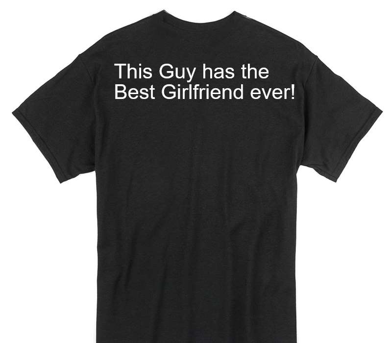 Custom Gildan 100% Cotton Black T-Shirt