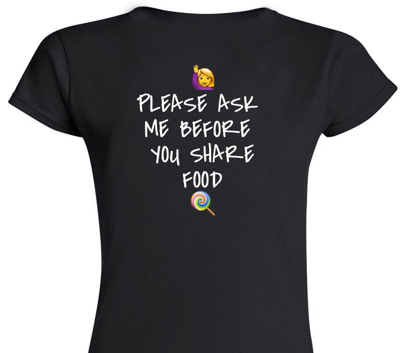 Custom Womens Soft Style 100% Cotton Black T-Shirt