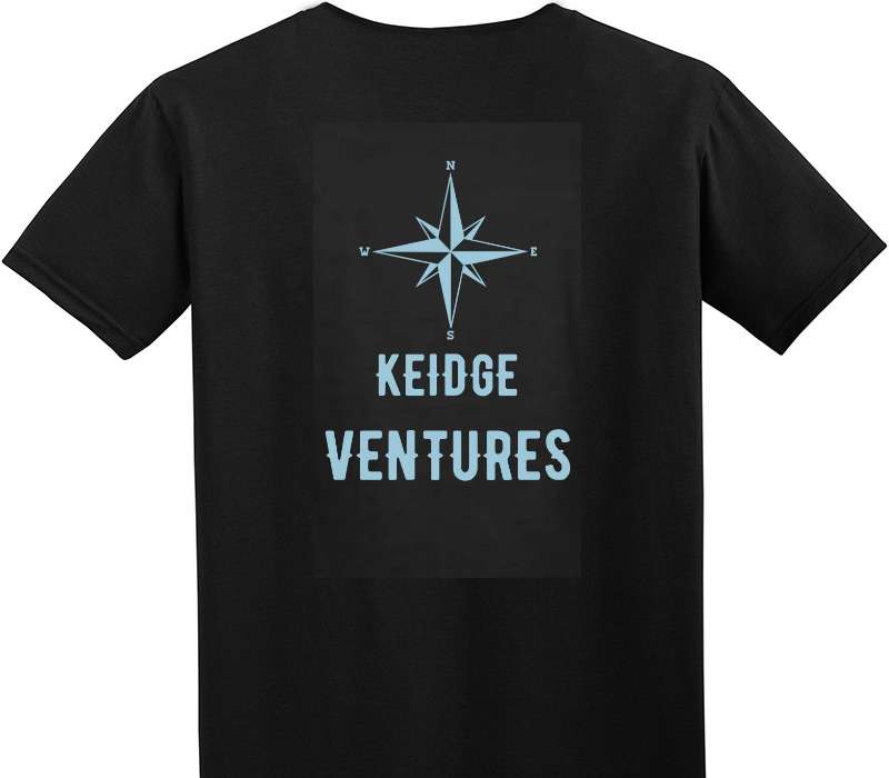 Custom Adult Soft Style 100% Cotton Black T-Shirt