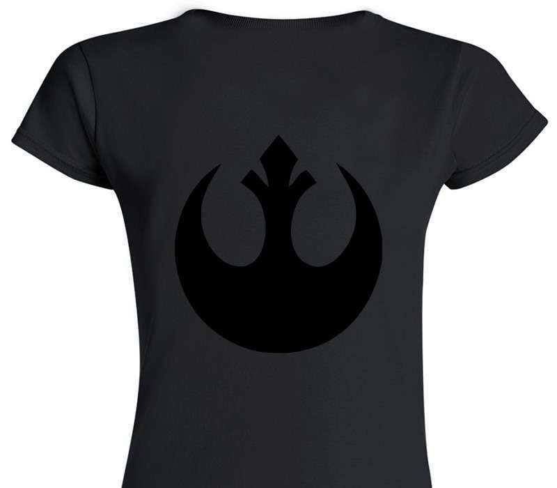 Custom Womens Soft Style 100% Cotton Black T-Shirt