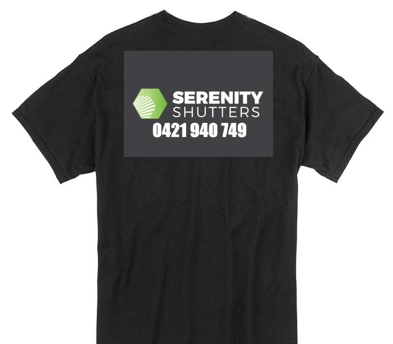 Custom Gildan 100% Cotton Black T-Shirt