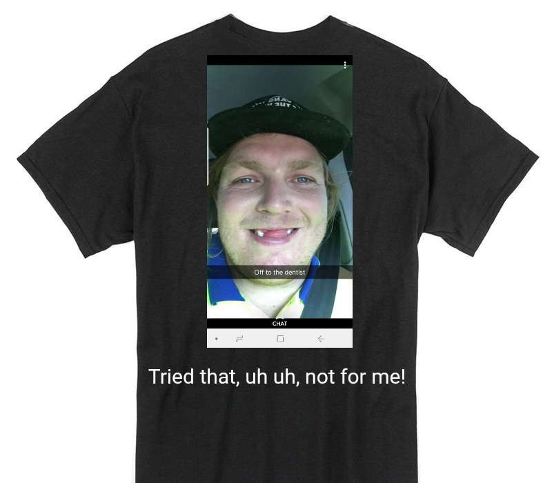 Custom Gildan 100% Cotton Black T-Shirt
