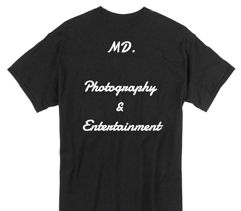 Custom Gildan 100% Cotton Black T-Shirt