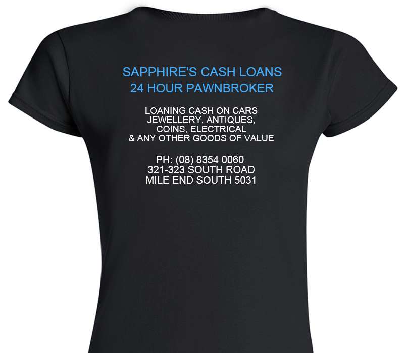 Custom Womens Soft Style 100% Cotton Black T-Shirt