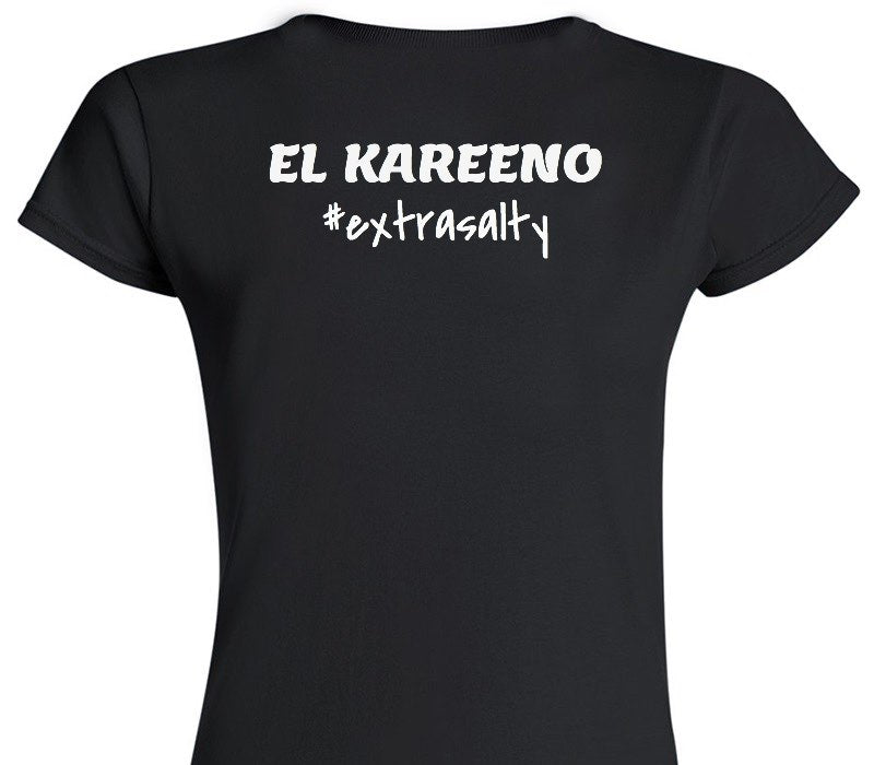 Custom Womens Soft Style 100% Cotton Black T-Shirt