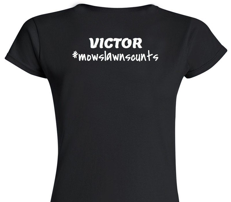 Custom Womens Soft Style 100% Cotton Black T-Shirt