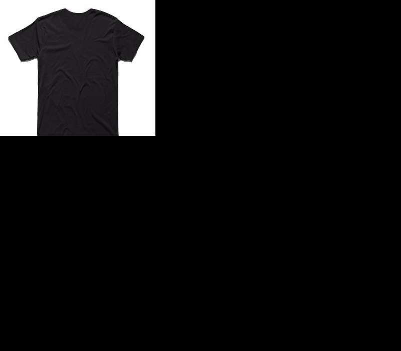 Custom AS Colour 100% Cotton Black T-Shirt