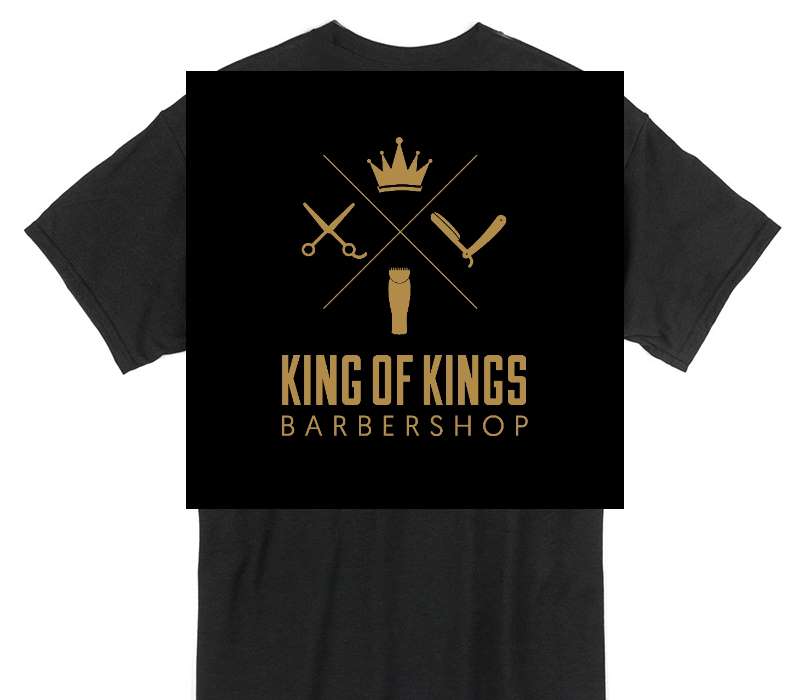 Custom Gildan 100% Cotton Black T-Shirt