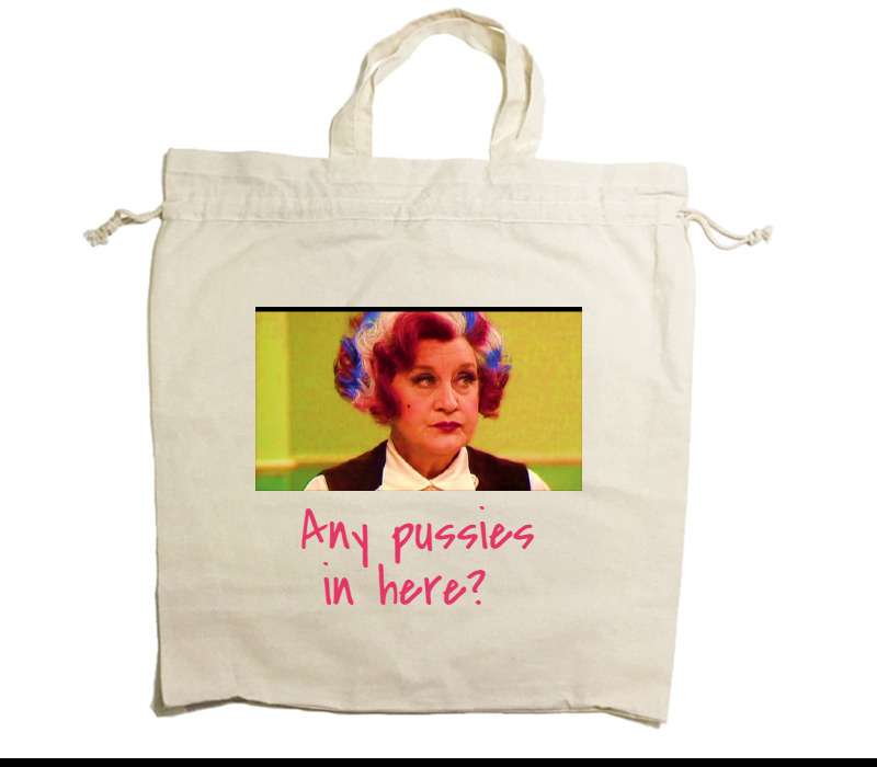 Custom Drawstring Tote Bag Cotton Calico