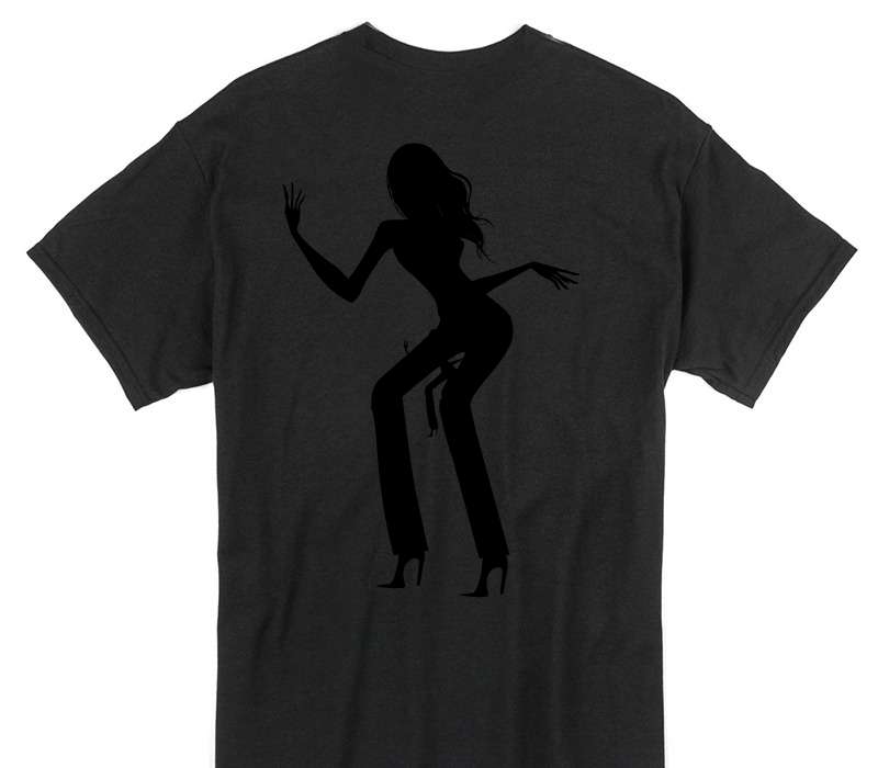 Custom Gildan 100% Cotton Black T-Shirt