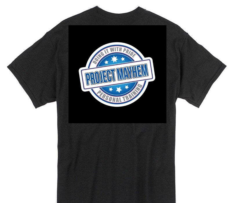 Custom Gildan 100% Cotton Black T-Shirt