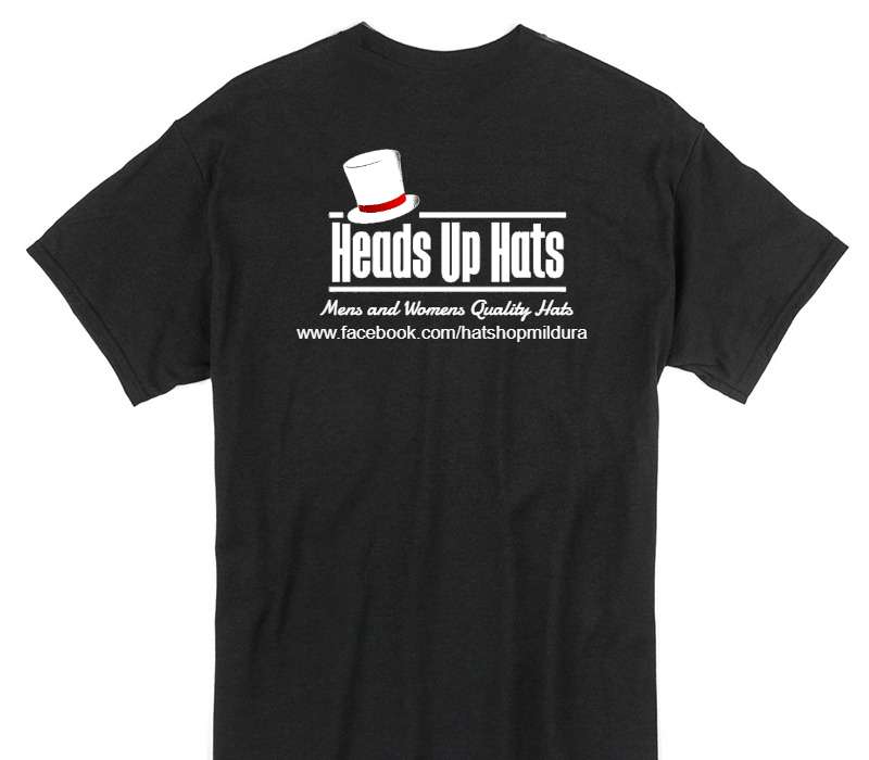 Custom Gildan 100% Cotton Black T-Shirt