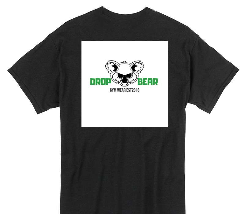 Custom Gildan 100% Cotton Black T-Shirt