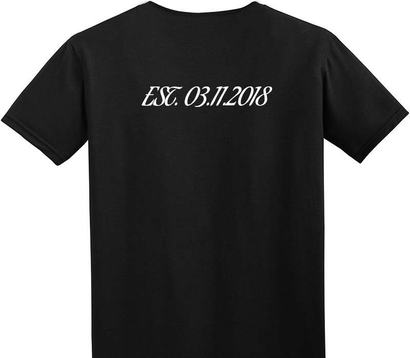 Custom Adult Soft Style 100% Cotton Black T-Shirt