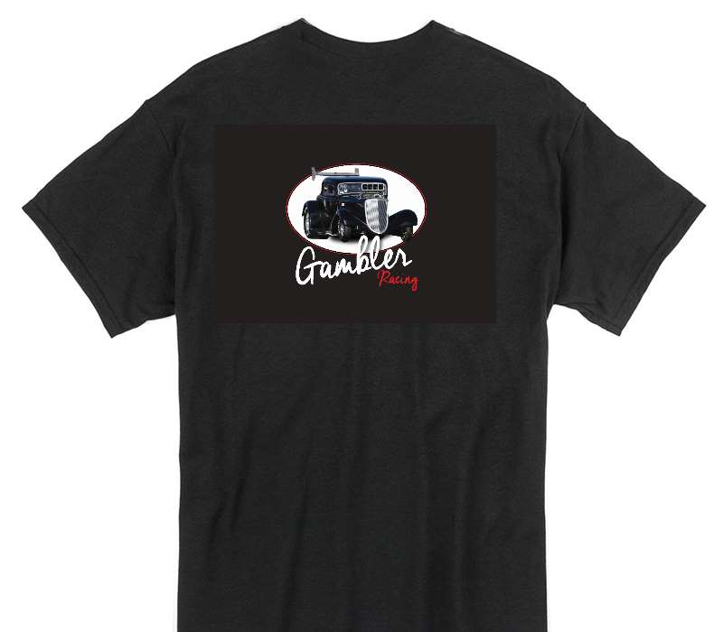 Custom Gildan 100% Cotton Black T-Shirt