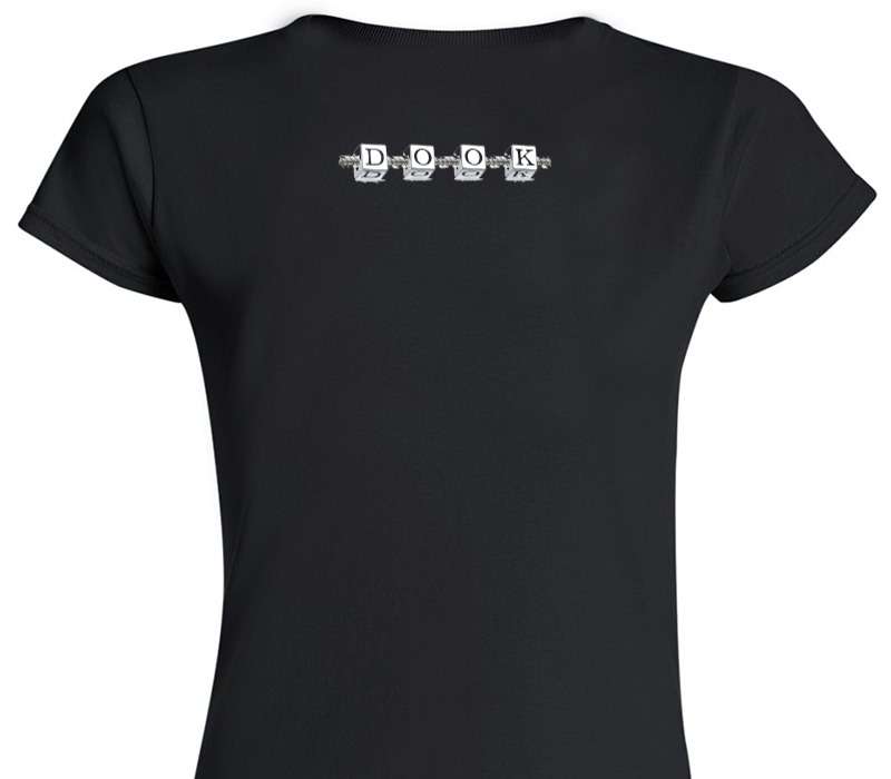 Custom Womens Soft Style 100% Cotton Black T-Shirt