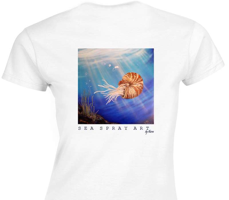 Custom Womens Soft Style 100% Cotton White T-Shirt
