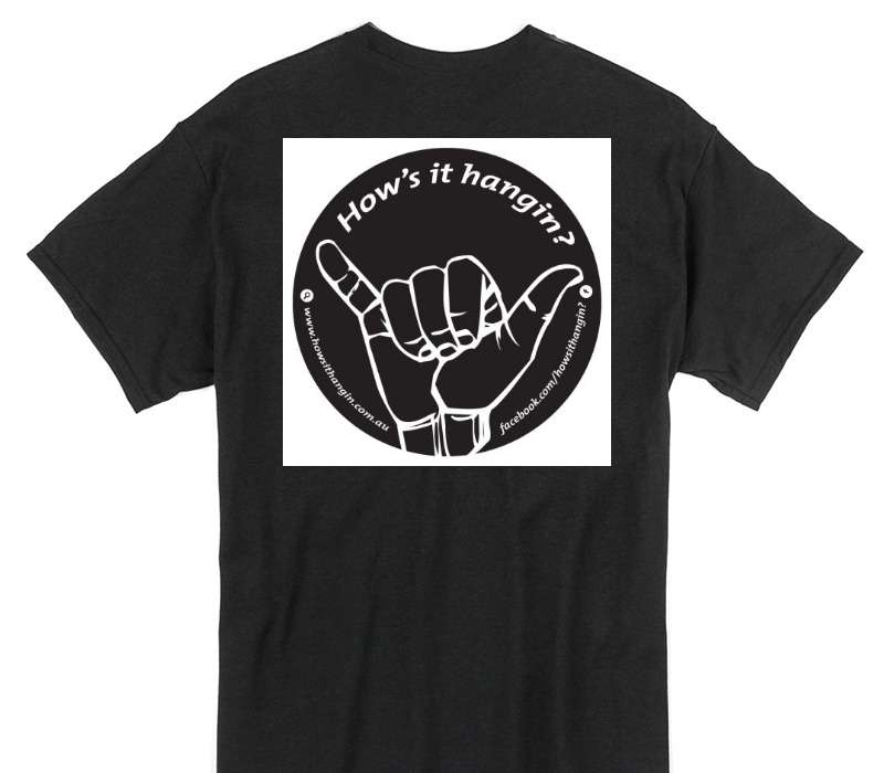 Custom Gildan 100% Cotton Black T-Shirt