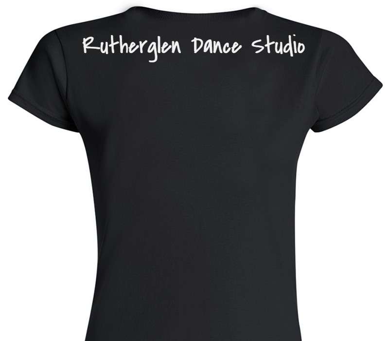 Custom Womens Soft Style 100% Cotton Black T-Shirt