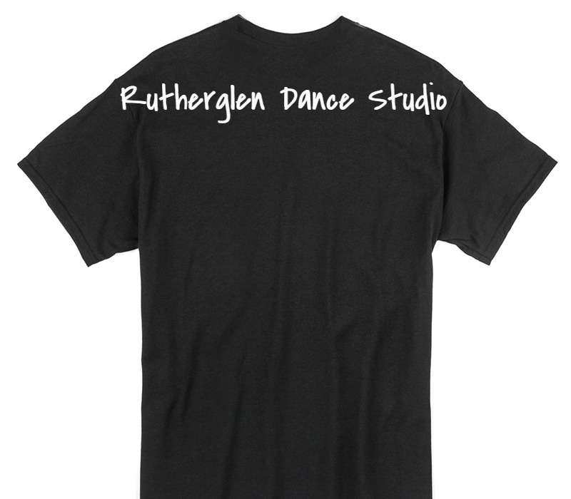 Custom Gildan 100% Cotton Black T-Shirt