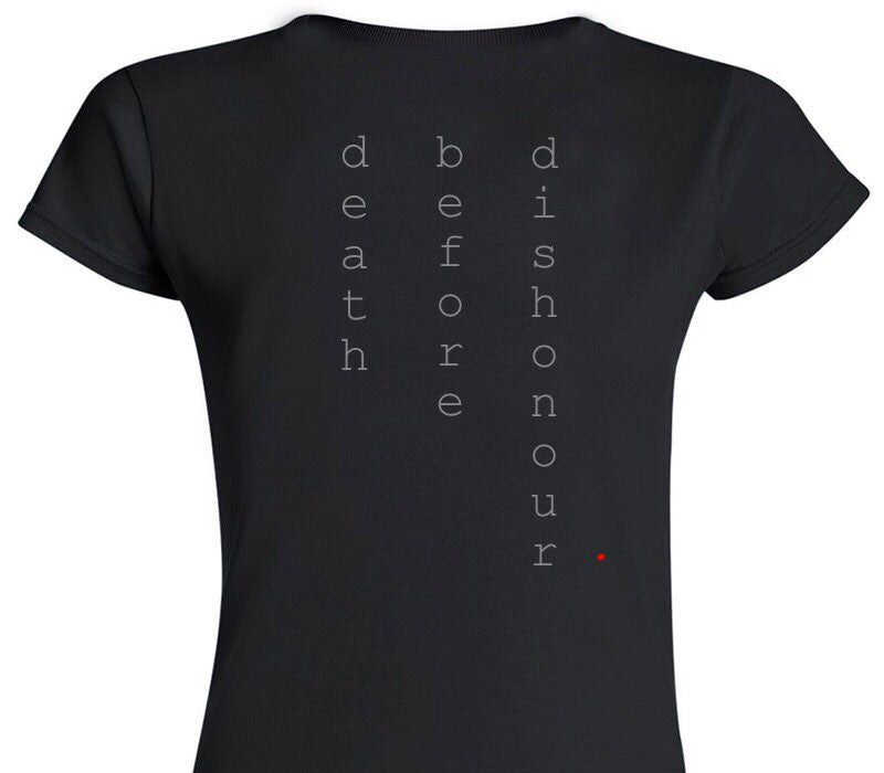 Custom Womens Soft Style 100% Cotton Black T-Shirt