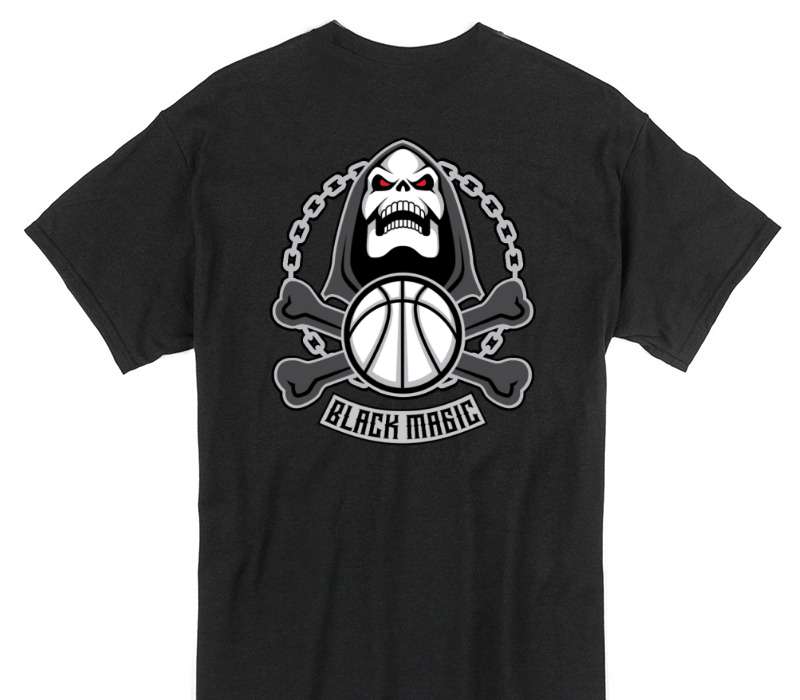 Custom Gildan 100% Cotton Black T-Shirt