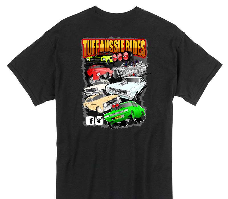 Custom Gildan 100% Cotton Black T-Shirt