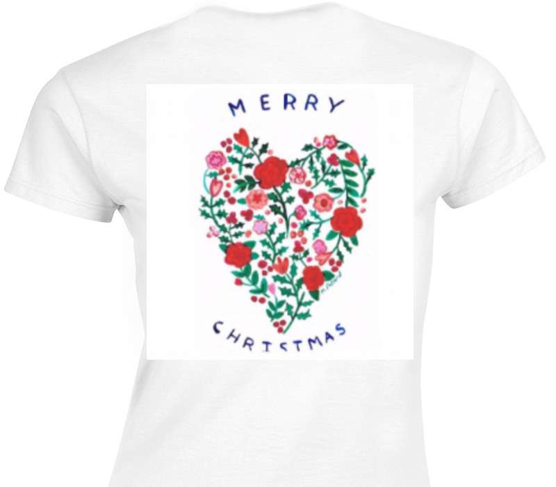 Custom Womens Soft Style 100% Cotton White T-Shirt