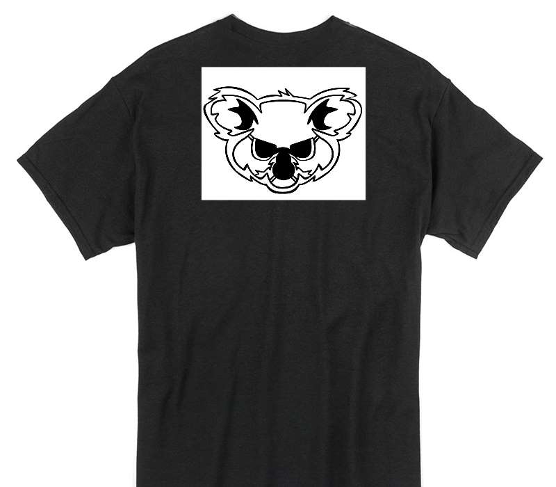 Custom Gildan 100% Cotton Black T-Shirt