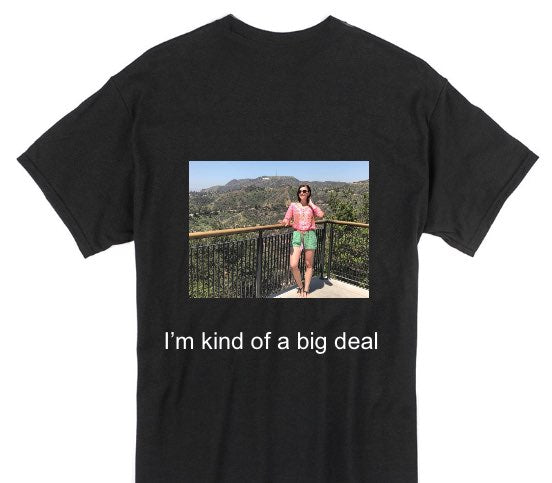 Custom Gildan 100% Cotton Black T-Shirt