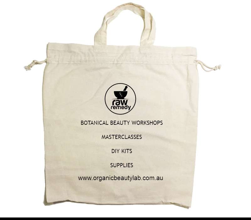 Custom Drawstring Tote Bag Cotton Calico