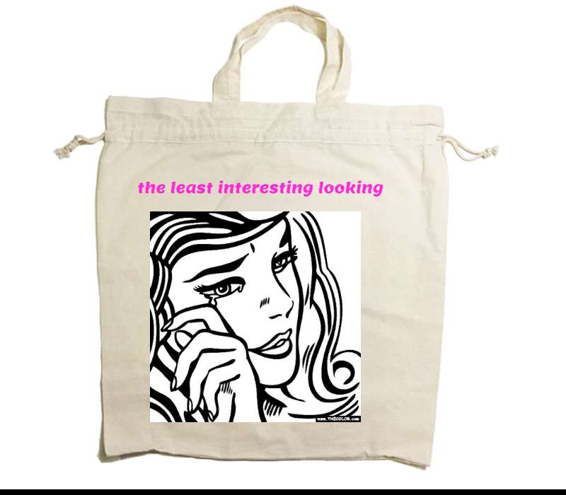 Custom Drawstring Tote Bag Cotton Calico