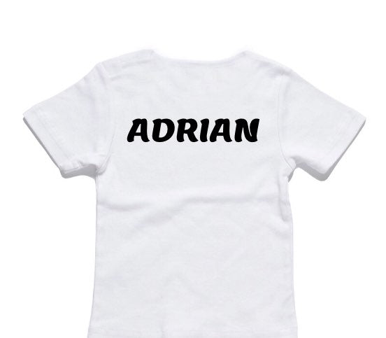 Custom AS Colour White Baby T-Shirt