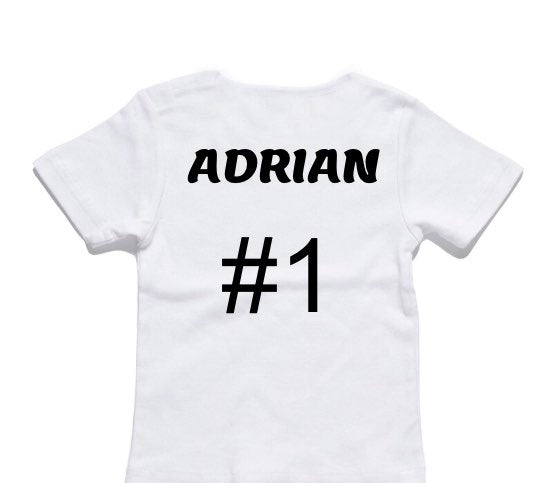 Custom AS Colour White Baby T-Shirt