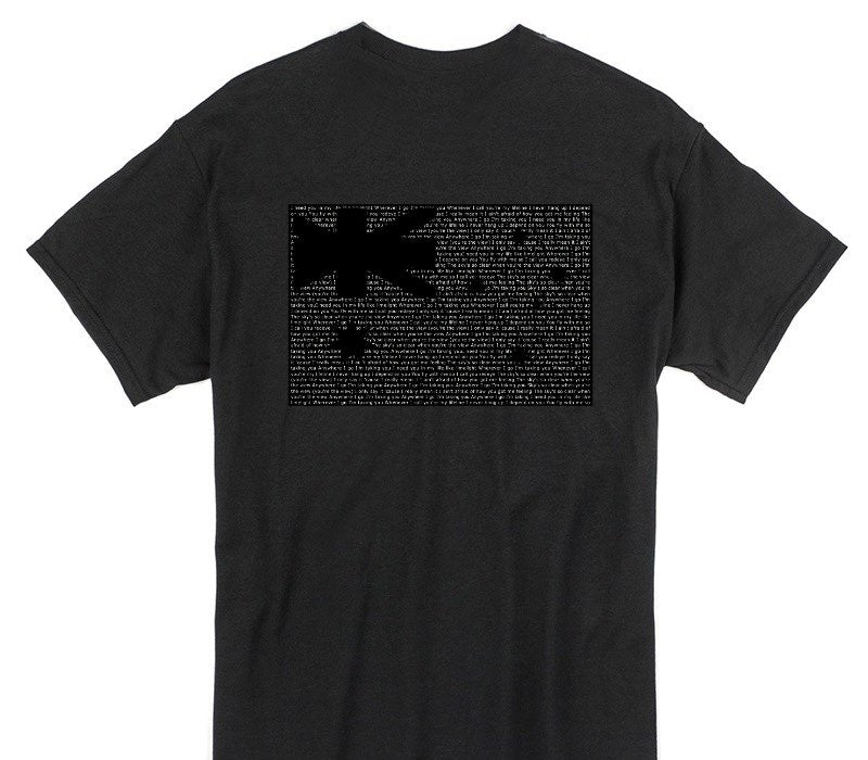 Custom Gildan 100% Cotton Black T-Shirt