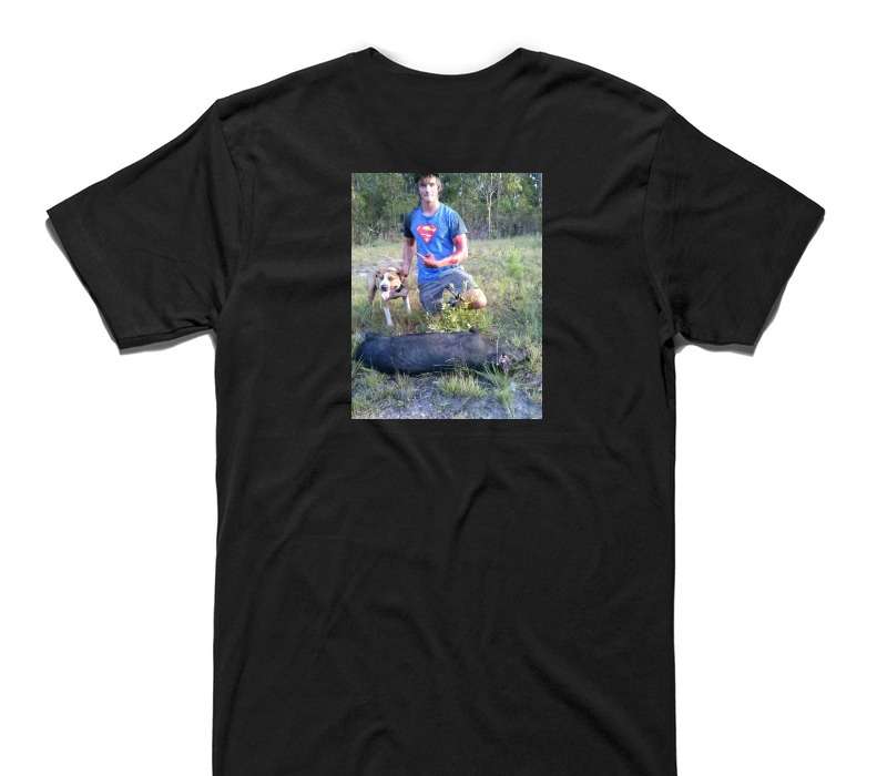 Custom AS Colour 100% Cotton Black T-Shirt