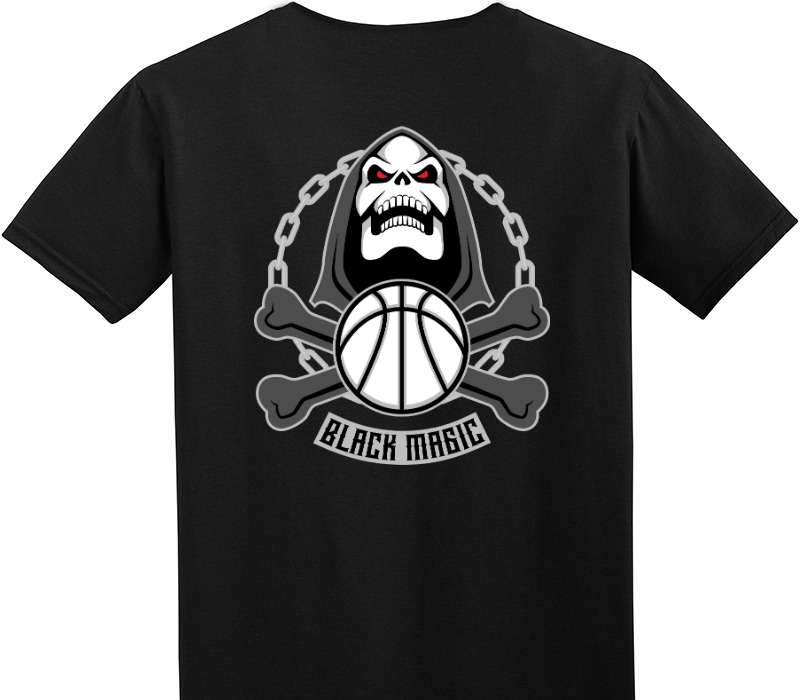 Custom Adult Soft Style 100% Cotton Black T-Shirt